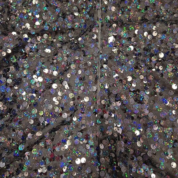 WILD FABLE BLACK SEQUINS SLEEVELESS MINI DRESS SIZE LARGE. - Picture 7 of 9